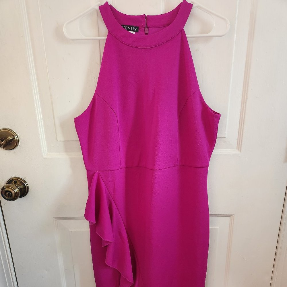 Classy Fuschia Dress